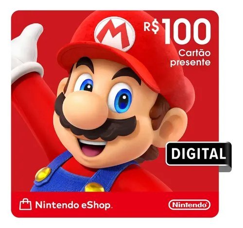 ➡️ Nintendo Gift Card eShop R$ 100 (Digital)