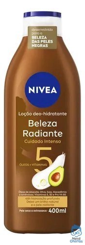 ⚠️ NIVEA Hidratante Desodorante Beleza Radiante Cuidado Intenso 400ml, Hidratação Profunda 4...