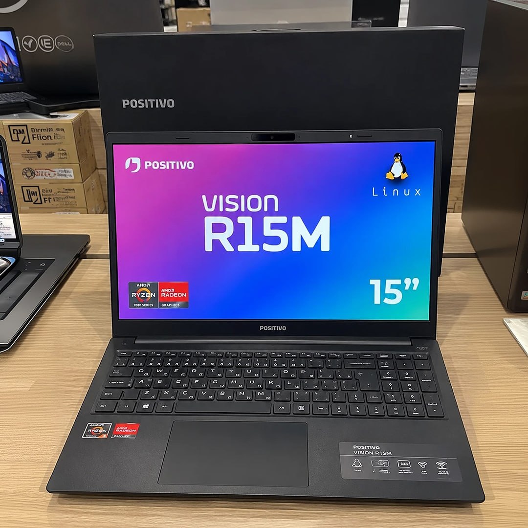 Notebook Positivo Vision R15M Linux 8GB RAM 256GB SSD Full HD IPS Antirreflexo