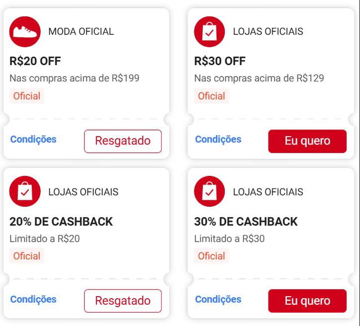 NOVOS CUPONS SHOPEE