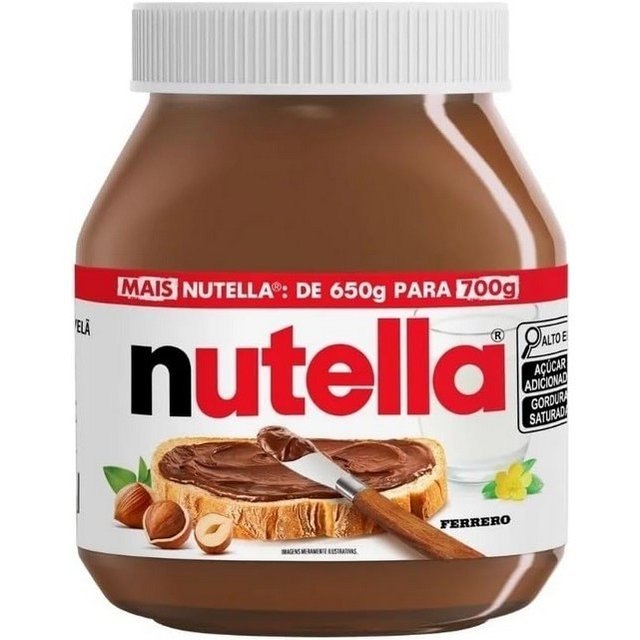 ➡️ NUTELLA FERRERO CREME DE AVELÃ 700G