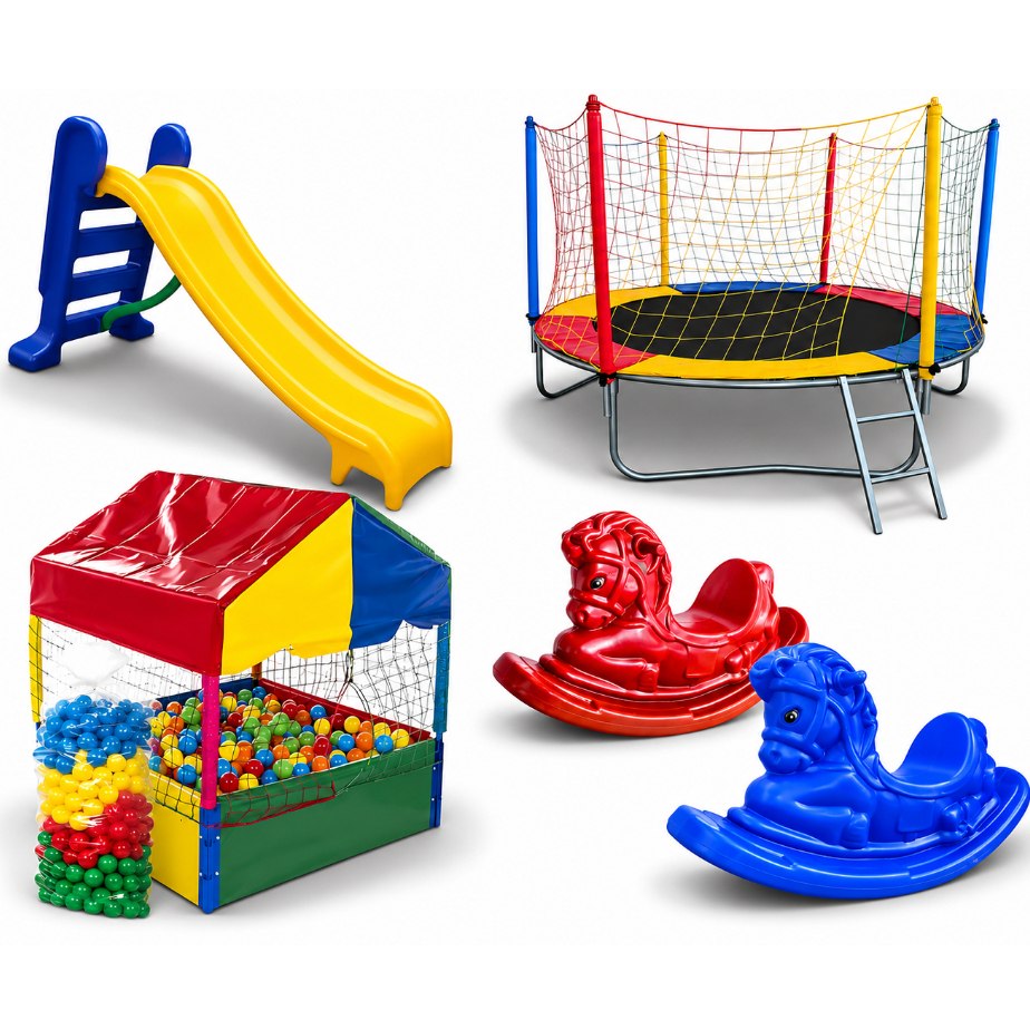 *🆘O PLAYGROUND DAS CRIANÇAS VAI TÁ GARANTIDO 🥹😍KIT CAMA ELÁSTICA 2,30M + PISCINA QUADRADA 1,...