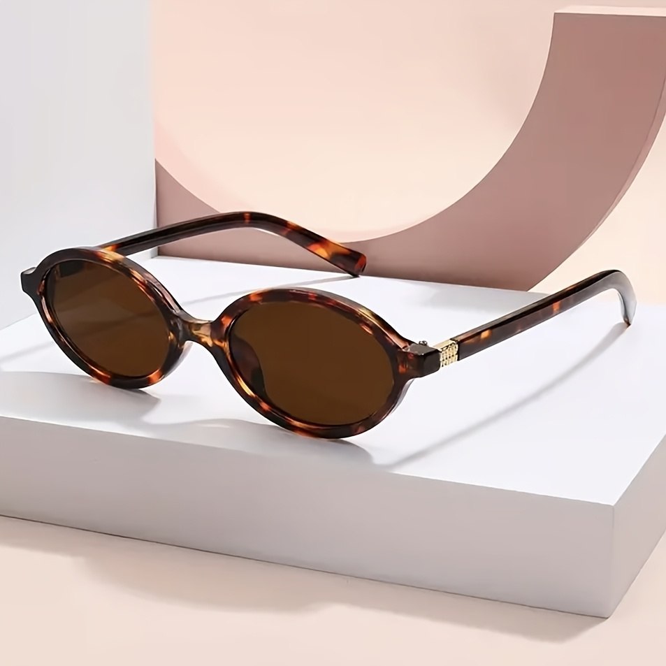 🔥 ÓCULOS DE SOL FEMININO OVAL RETRÔ, PADRÃO TARTARUGA, ESTILO MODERNO