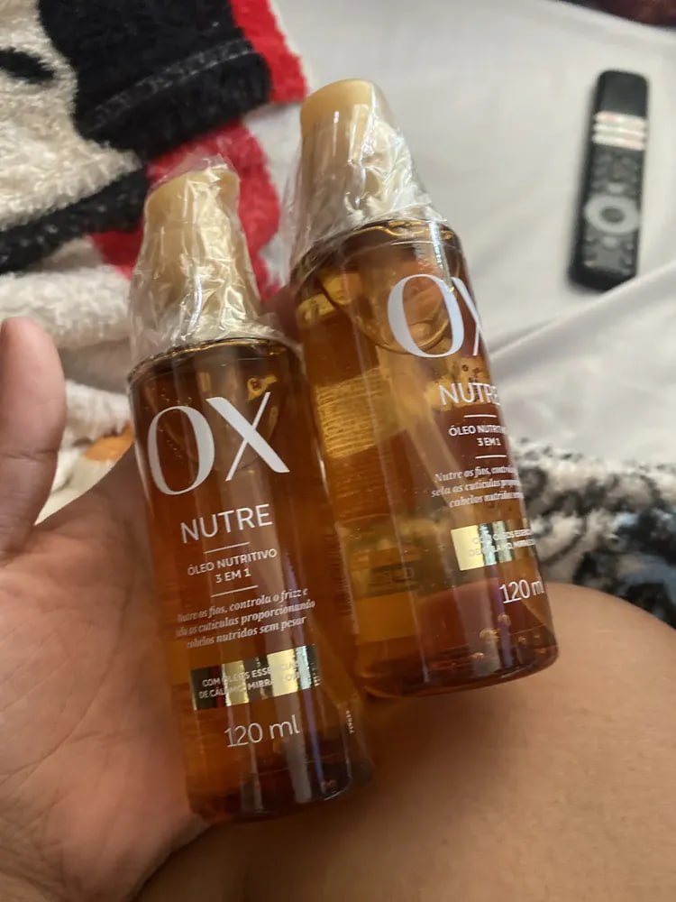 ÓLEO CAPILAR NUTRITIVO 3 EM 1 OX NUTRE 120ML