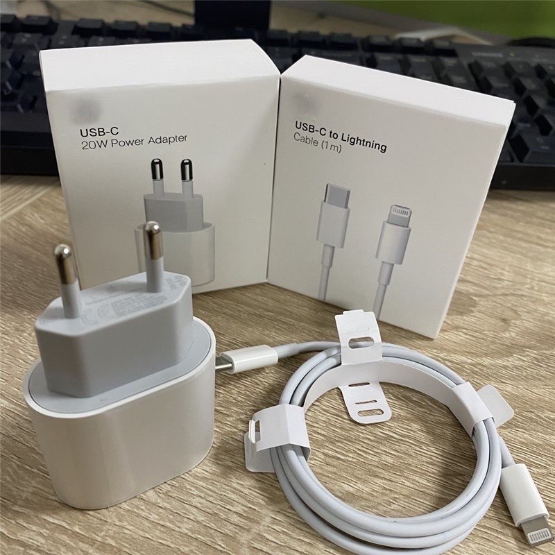 {ORIGINAL} KIT Carregador Cabo E Fonte Tipo C Lightning XR,11,12,13,14 LACRADO