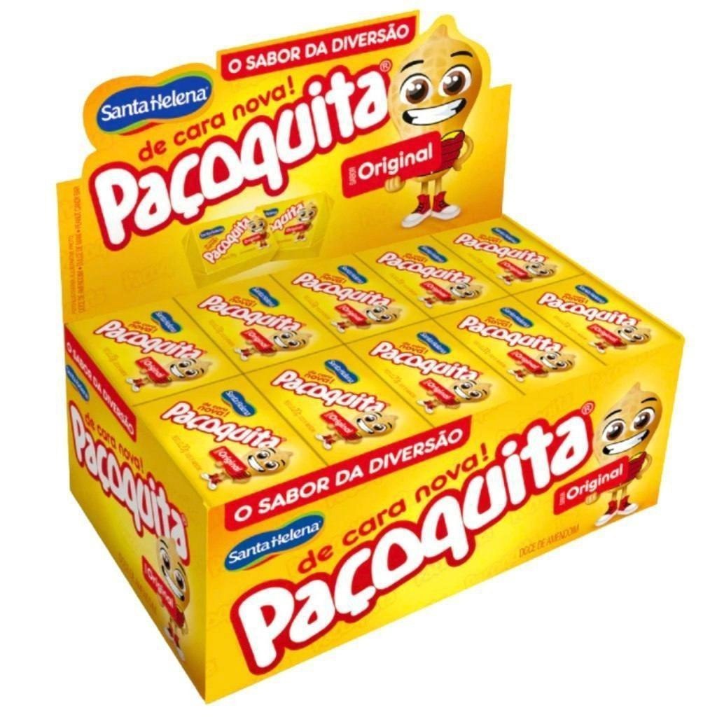 ⚠️ PAÇOCA QUADRADA PAÇOQUITA C/50 UNIDADES 1KG FESTA JUNINA SANTA HELENA