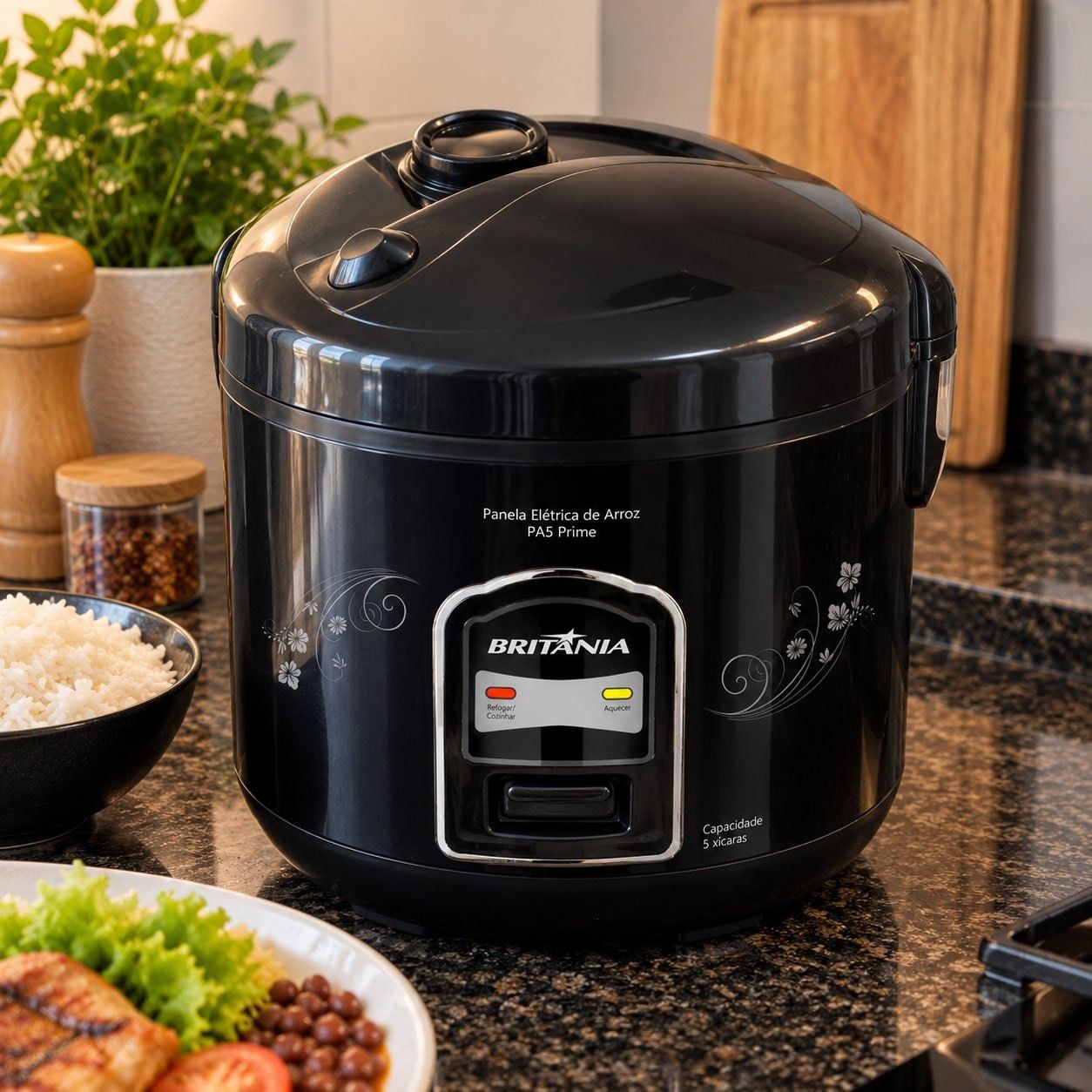 Panela De Arroz Britânia Pa5 Prime Preta