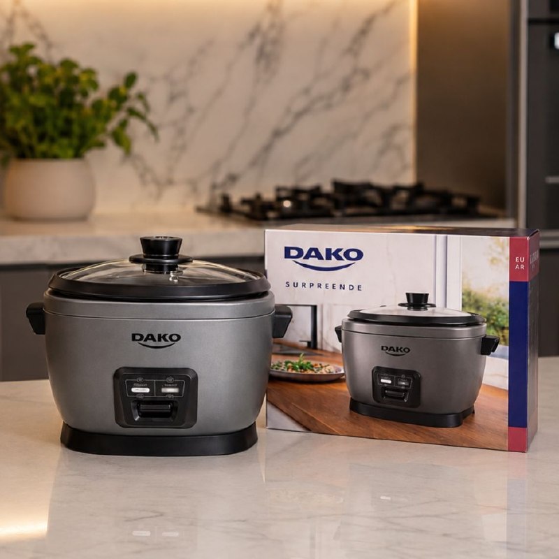 Panela De Arroz Elétrica Dako 700w Com 4 L 10 Xícaras Cinza Cor Cinza-escuro Frequência 60 Hz