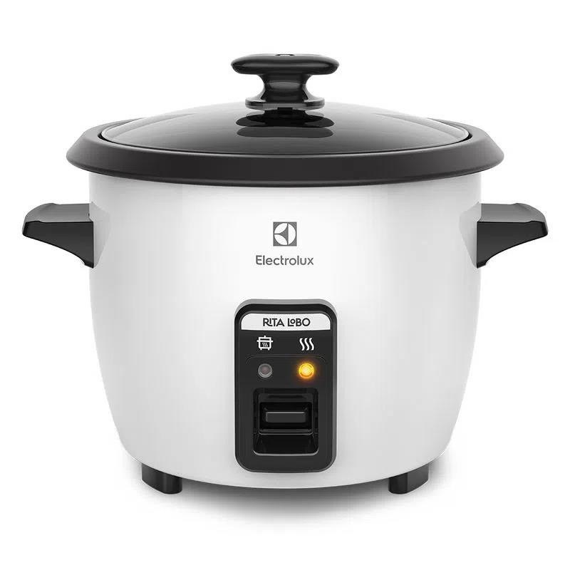 PANELA DE ARROZ ELÉTRICA ELECTROLUX POR RITA LOBO 1,3L RCB50 BRANCA 127V GARANTIA DE 1 ANO + NF