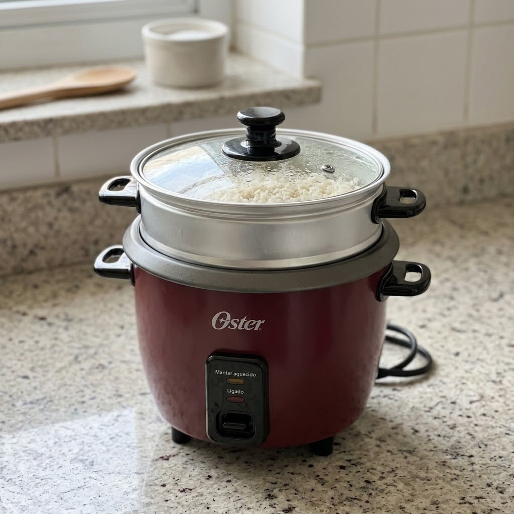 Panela Elétrica De Arroz 1l Oster Bordô Oster