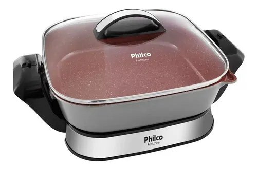 ⚠️ Panela Elétrica Redstone Com Revestimento 4l Vermelha Philco Vermelho 60 Hz