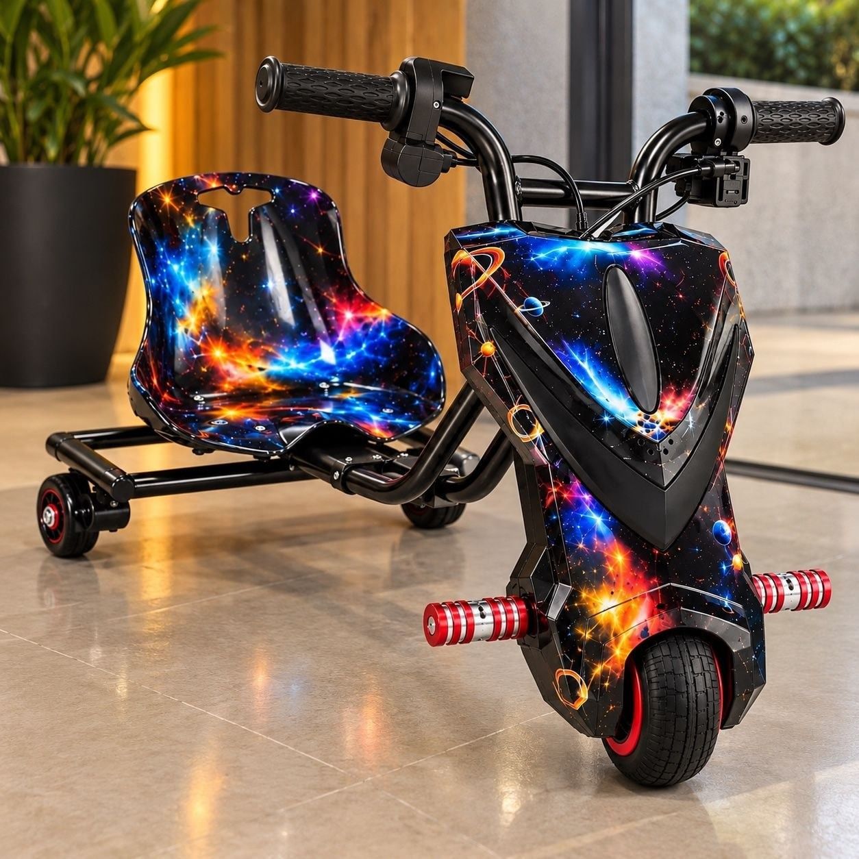 Patinete Triciclo Infantil Drift Elétrico Brinquedo 100kg
