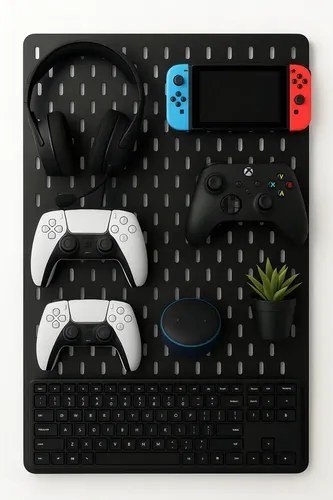 ⚠️ Pegboard Premium Setup Gamer Home Office Preto Top Full Roncato Store