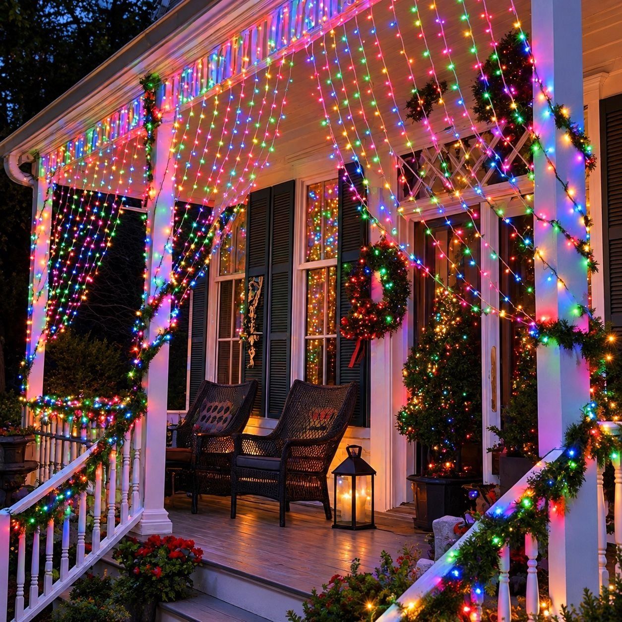 Pisca Cortina 300 Leds 3x3m 8 Modos Iluminação