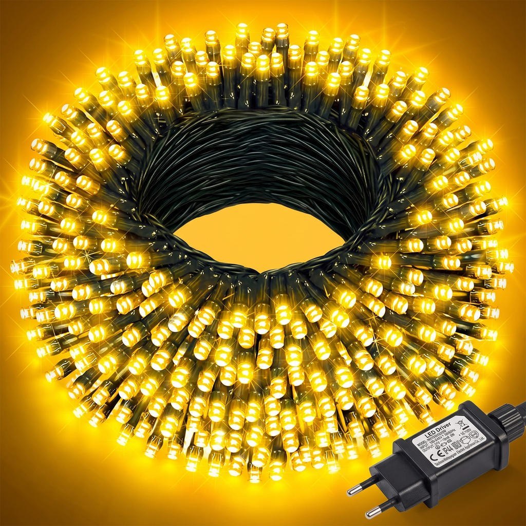 🔥 PISCA PISCA STROBO CORDÃO 10/20/30M ENFEITES DE NATAL DECORAÇÃO LUZES CASA LOJAS FIO DE LE...