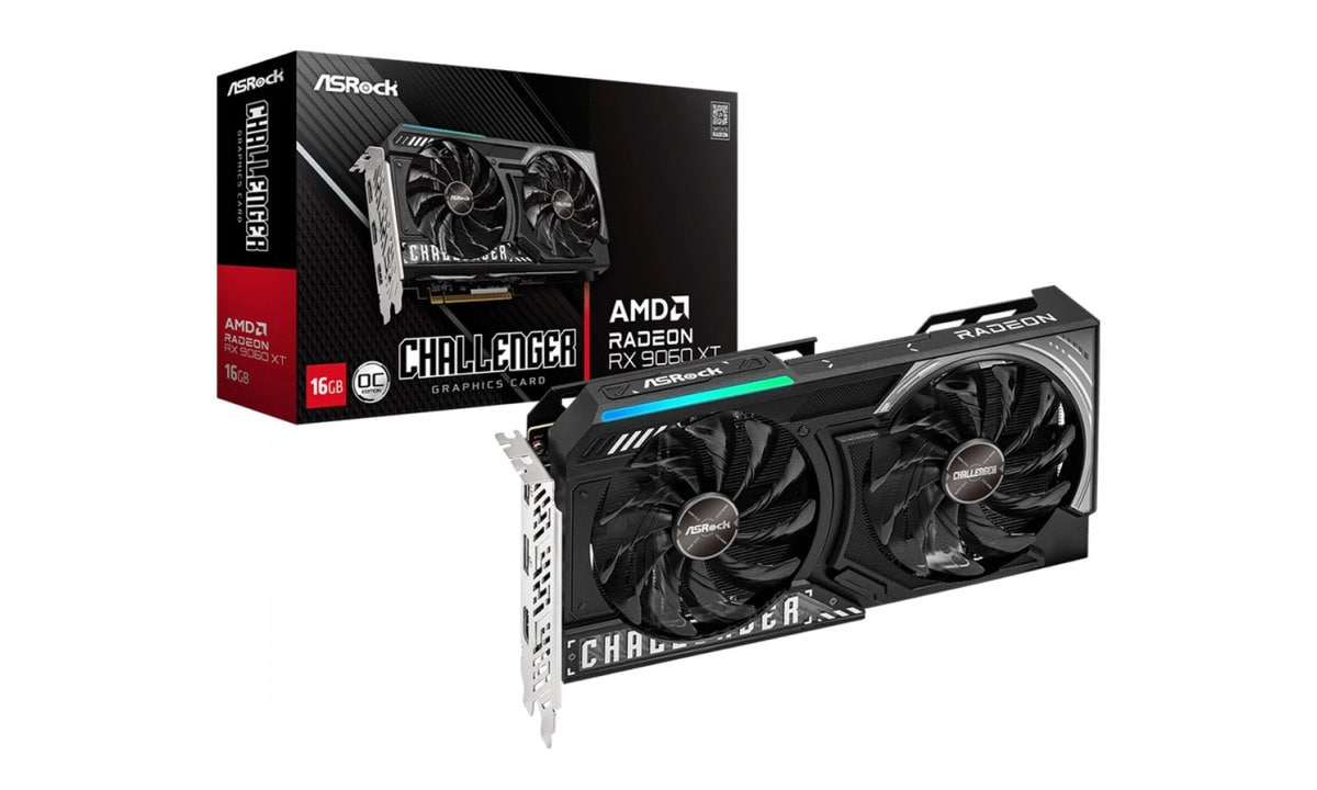 ⚠️ PLACA DE VÍDEO ASROCK AMD RADEON RX 9060 XT CHALLENGER OC, 16GB, GDDR6, FSR, RAY TRACING,...