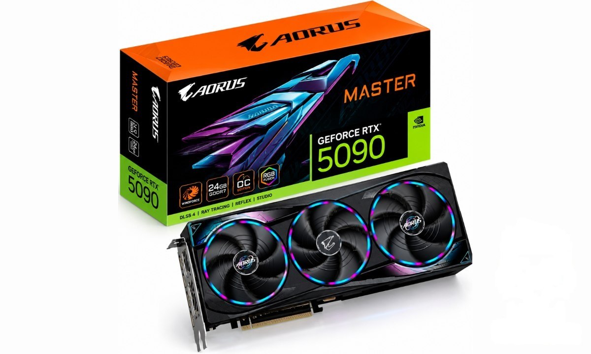 ➡️ PLACA DE VÍDEO GIGABYTE AORUS MASTER 32GB GEFORCE RTX5090 GDDR7 - GV-N5090AORUS M-32GD