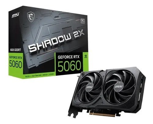 ⚠️ Placa De Vídeo Msi Rtx 5060 8g Shadow 2x Oc Gddr7 128 Bits