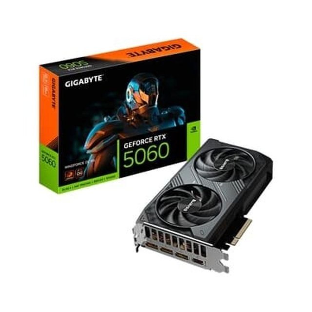 ⚠️ PLACA DE VÍDEO NVIDIA GEFORCE GIGABYTE RTX5060 WINDFORCE OC 8GB GDDR7 128BIT 9VN5060WO-00...