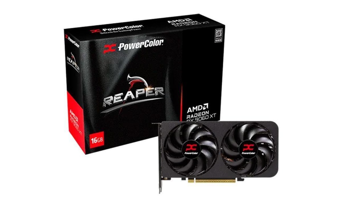 ⚠️ PLACA DE VIDEO POWERCOLOR RADEON RX 9060 XT REAPER, 16GB, GDDR6, 128-BIT, RX9060XT-16G-A