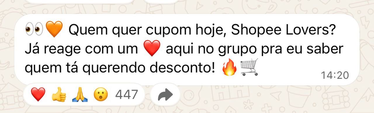 PODE SAIR CUPOM SHOPEE
