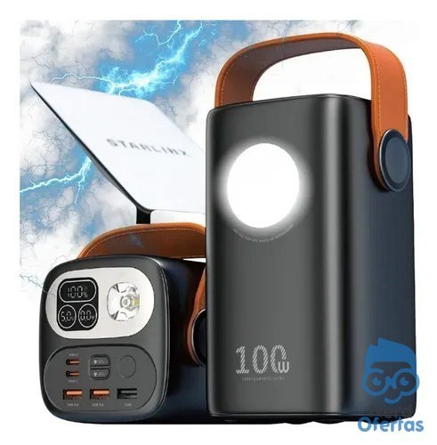 ➡️ Power Bank 60.000mah 100w Para Starlink Mini Ultra Rápido Carregador Portátil E Notebooks...