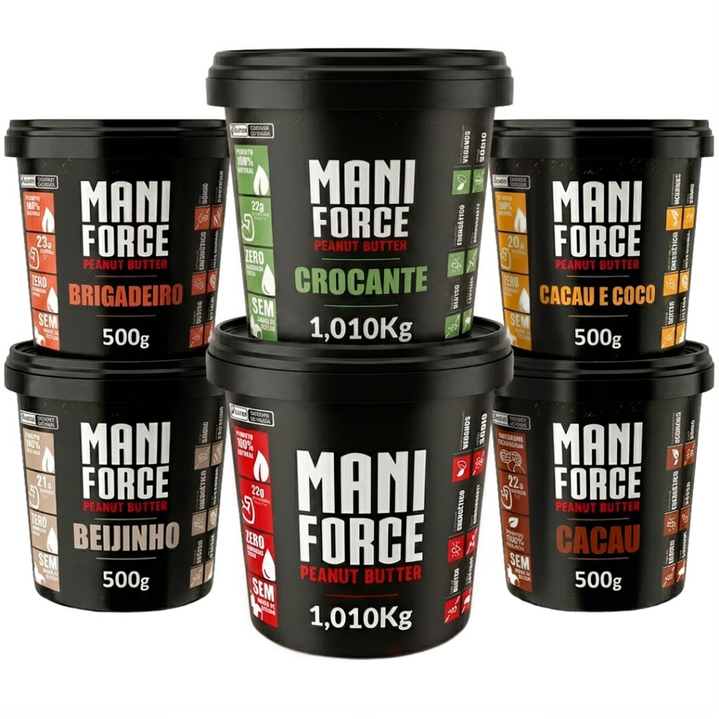 *🆘PRA AJUDAR MANTER O FOCO 😮‍💨PASTA DE AMENDOIM INTEGRAL VÁRIOS SABORES MANIFORCE*