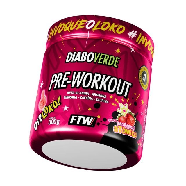 ➡️ PRÉ TREINO DIABO VERDE PRE-WORKOUT 300G FTW