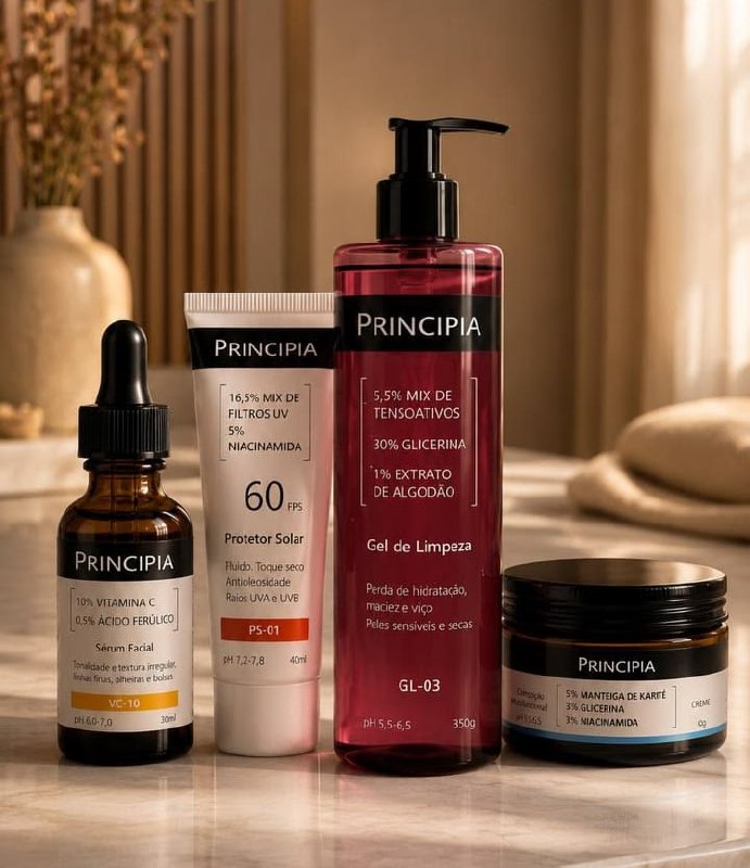 Principia Kit Essencial GL-03 + CH + VC + PS-01 FPS 60 ou PS-05 FPS 70