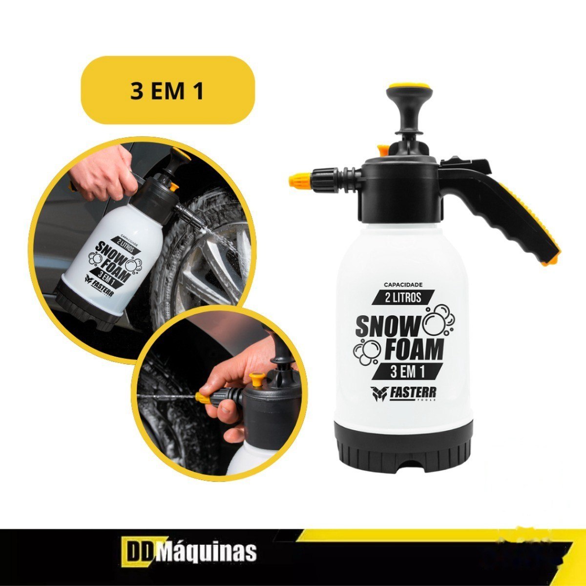 ➡️ PULVERIZADOR MANUAL 3 EM 1 SNOW FOAM 2 LITROS FST089 FASTERR