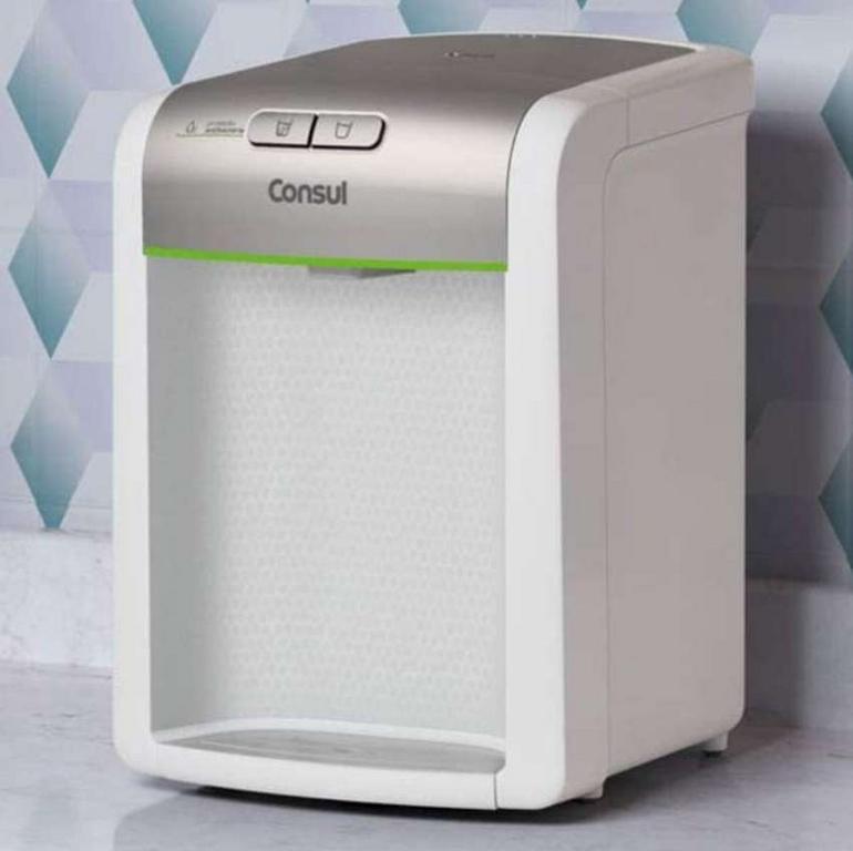 Purificador De Água Consul Refrigerado Natural E Gelada Com Proteção Antibactérias Bivolt Co...