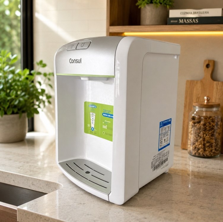 Purificador De Água Consul refrigerado Natural E Gelada com proteção antibactérias Bivolt Co...
