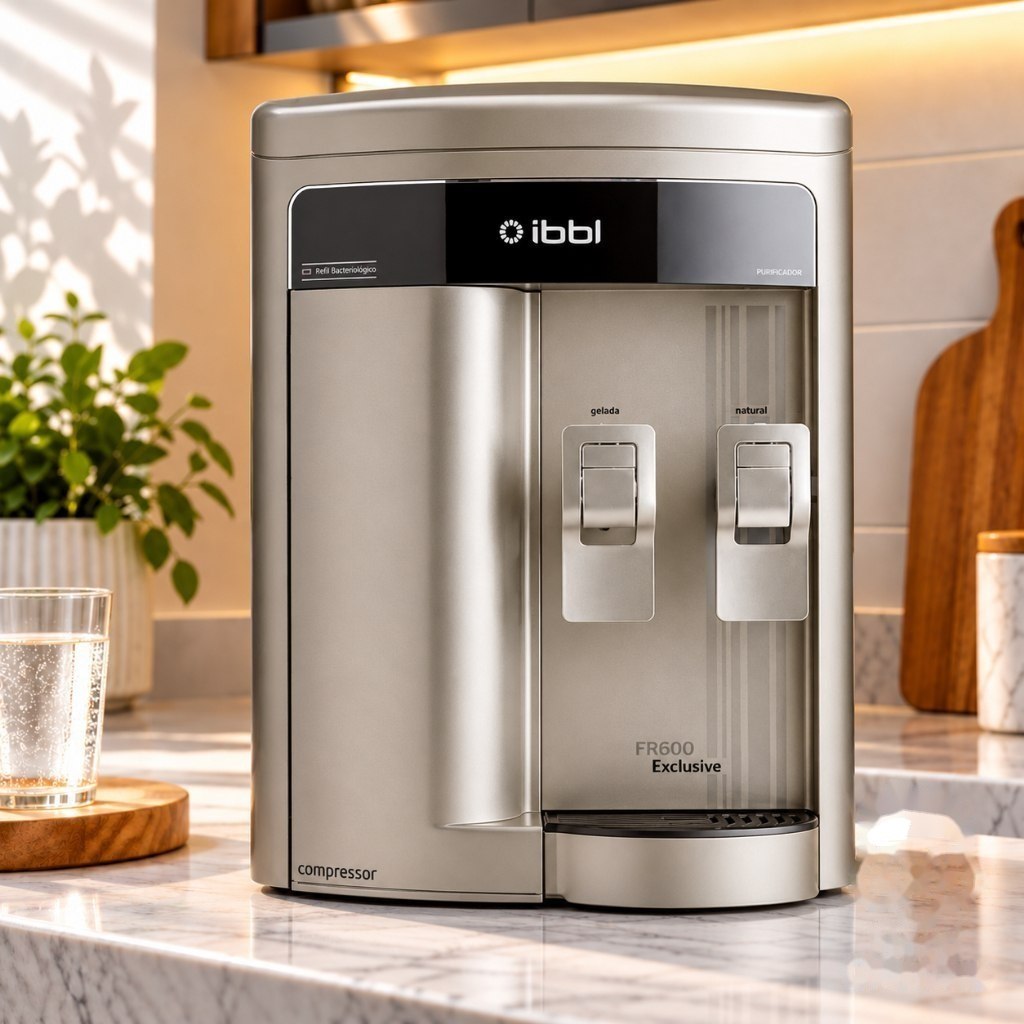 ⚠️ PURIFICADOR DE ÁGUA IBBL FR600 EXCLUSIVE PRATA COMPRESSOR 127V ÁGUA GELADA E NATURAL
