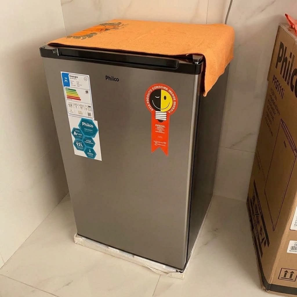 QUASE 100L, FRIGOBAR INOX DA PHILCO BAIXOU 🔝
