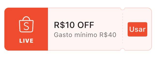 🏷 R$ 10 OFF em R$ 40