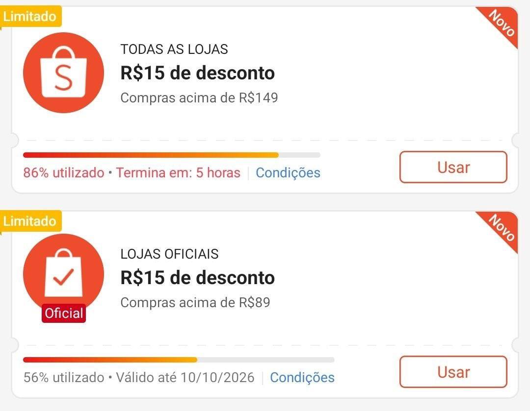 🏷 R$ 15,00 OFF em R$ 149,00