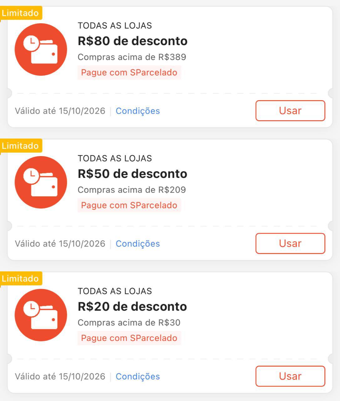 🏷️ R$ 20 OFF acima de R$ 30
