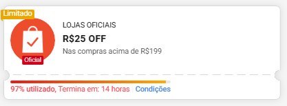 🏷️ R$25 OFF em R$199: 1010SHO