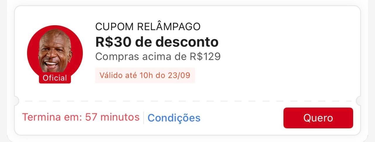 🏷️ R$ 30 em R$ 129