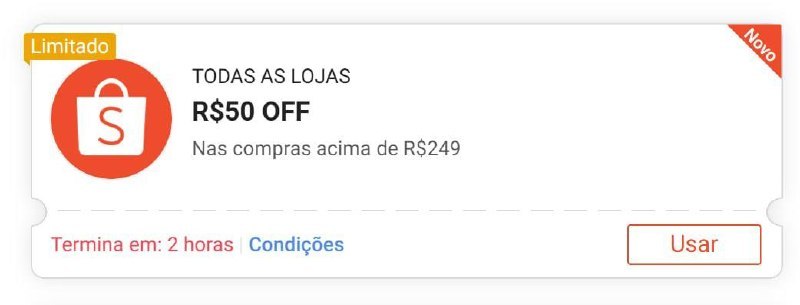 🏷️ R$ 50 OFF em R$ 249