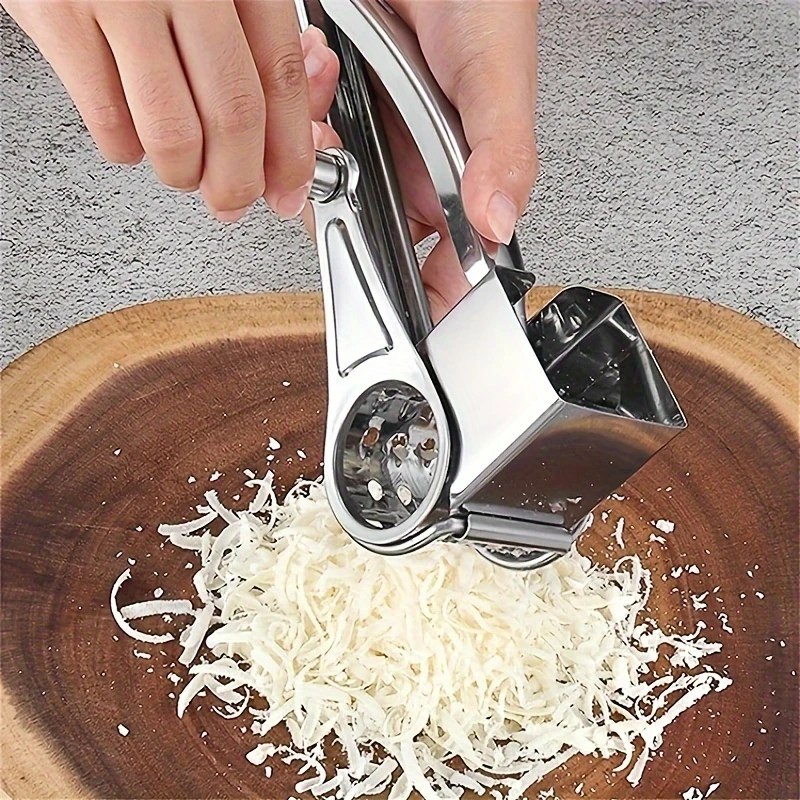 🔥 RALADOR DE QUEIJO EM AÇO INOX PROFISSIONAL TRITURADOR MANUAL SUPER PRÁTICO
