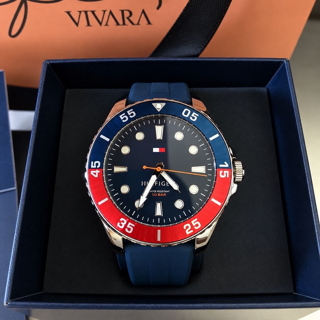 Relógio Tommy Hilfiger Masculino Borracha Azul 179220