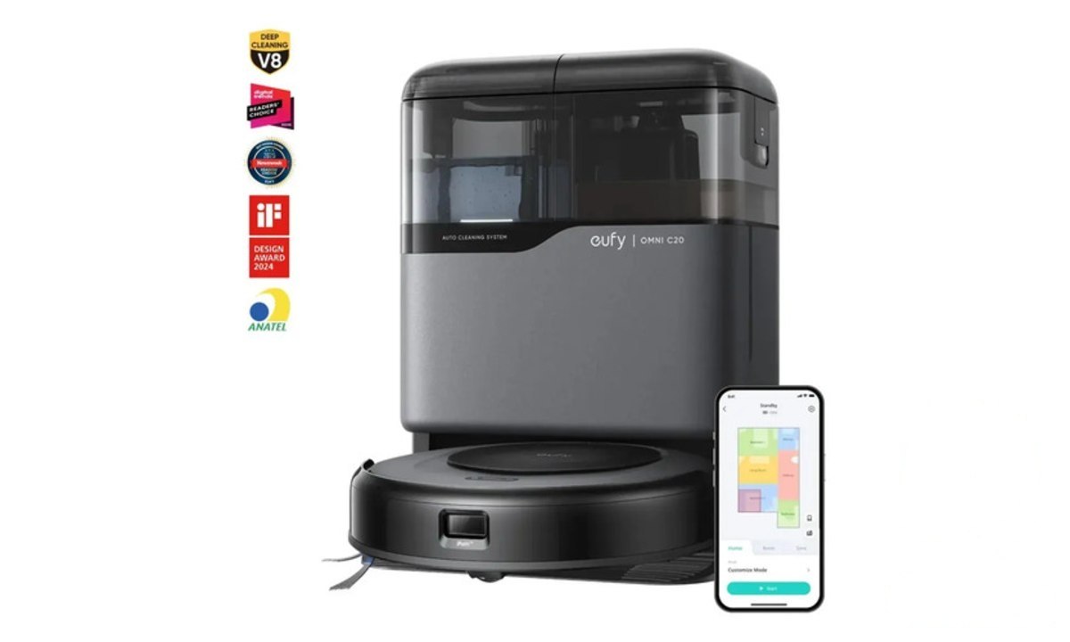 ⚠️ Robô Aspirador Anker eufy C20 3 em 1 Estação Tudo em Um Sucção 7000Pa Corpo Ultrafino 8,5...