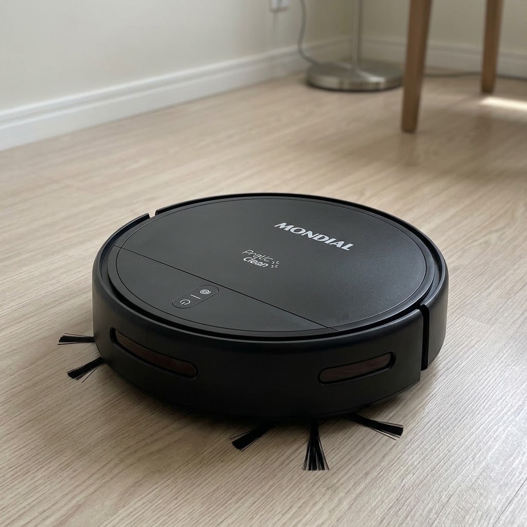 Robô Aspirador de Pó Pratic Clean Mondial Preto Bivolt RB-12-ST-BL