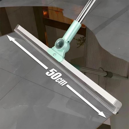 RODO DE SILICONE MULTIUSO 120CM--140CM 2 EM 1 VASSOURA E LIMPADOR DE VIDROS PARA USO SECO E...
