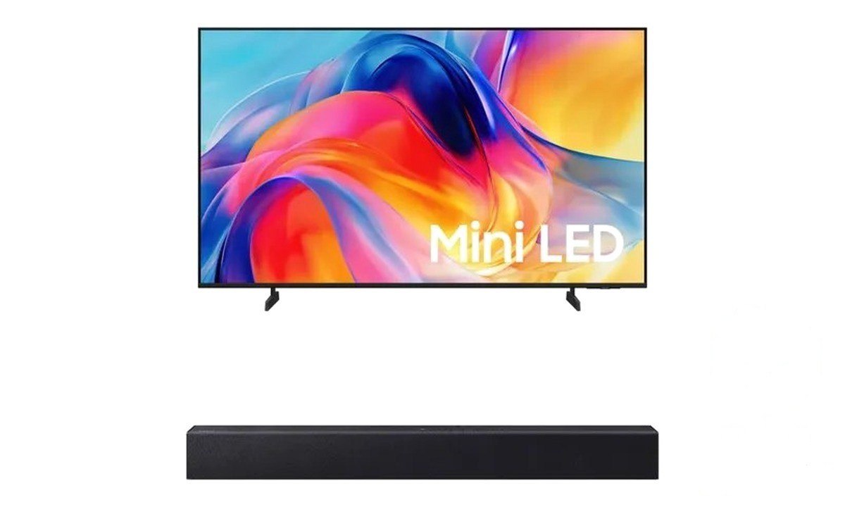 ⚠️ Samsung Smart Tv 50 Mini Led 4k M75h + Soundbar Hw-b400f