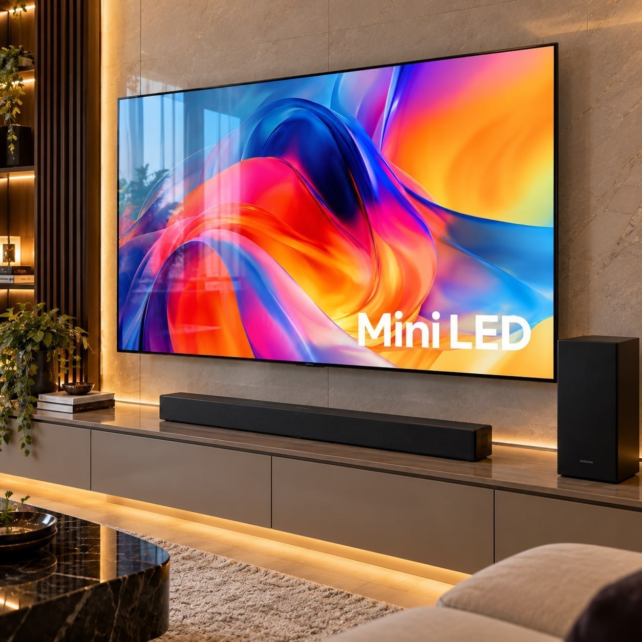 Samsung Smart Tv 65 Miniled 4k M75h + Soundbar Samsung Hw-b450f*
