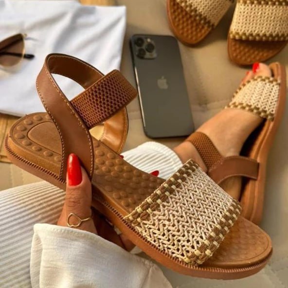 Sandália Feminina Ortopédica Ideal para uso na Praia e no Verão Juta - Promoção