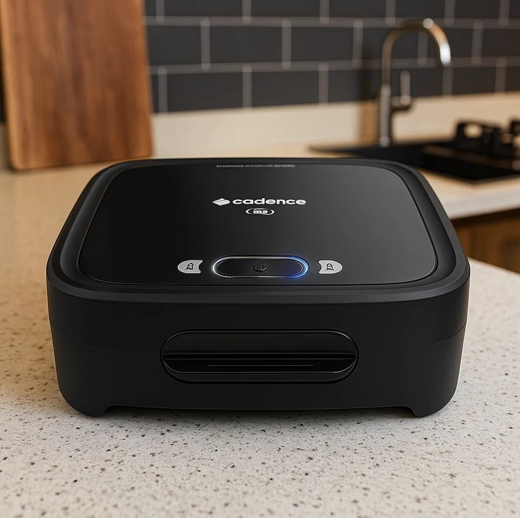 Sanduicheira Elétrica Cadence San400 Potência De 750w Preto
