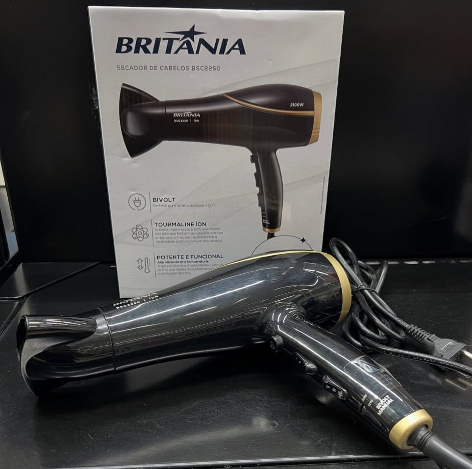 Secador de Cabelos Britânia 3 Temperaturas 2100W BSC2250